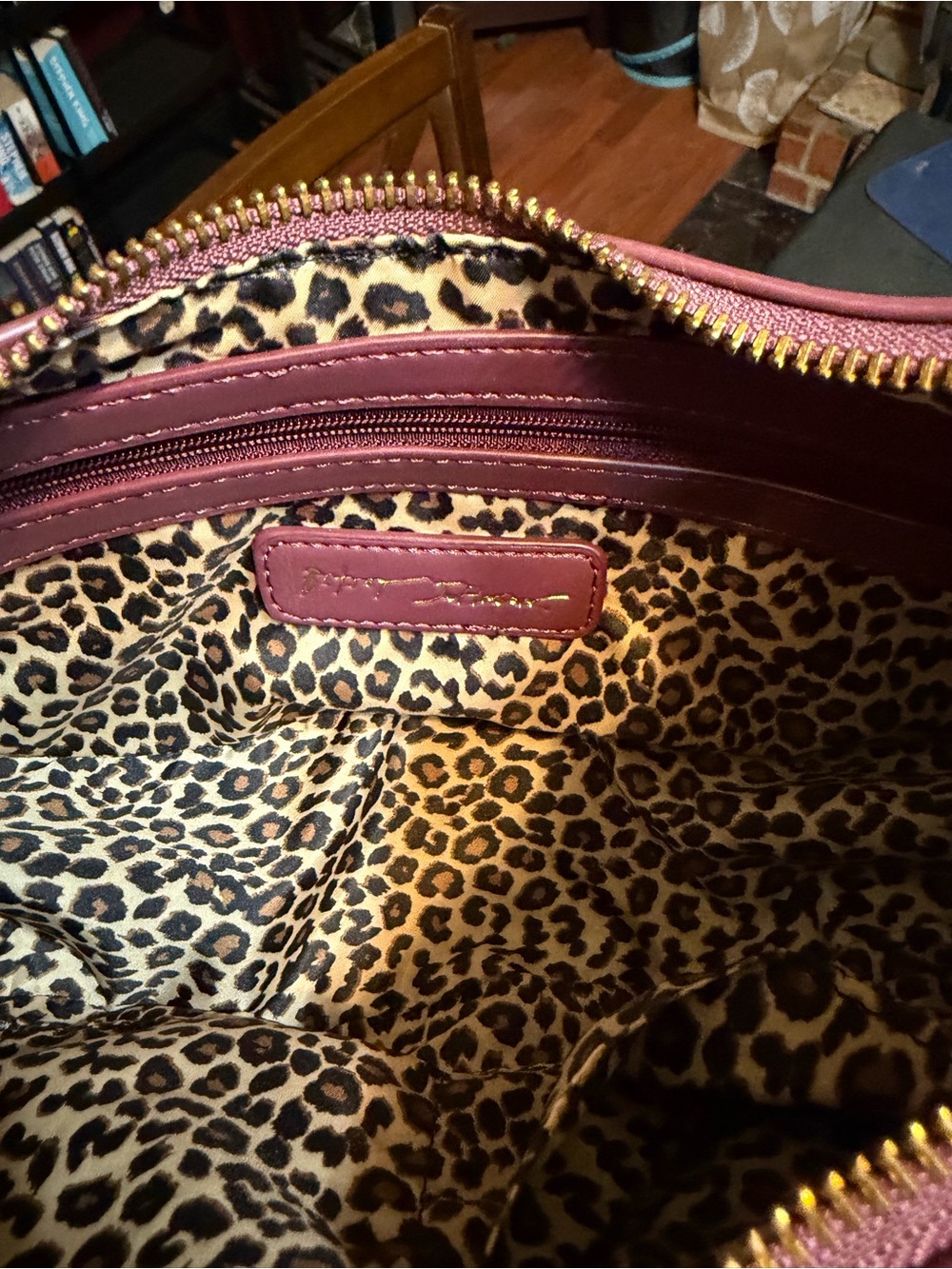 NWT Betsey Johnson Berry Pink Crescent Shoulder Bag - Picture 4 of 7